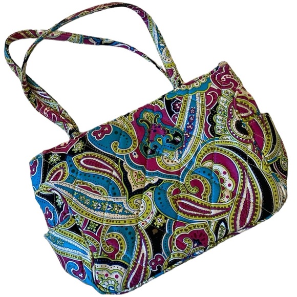 Vera Bradley Handbags - VERA BRADLEY Silk Zoe Paisley Small Shoulder Bag NWT
